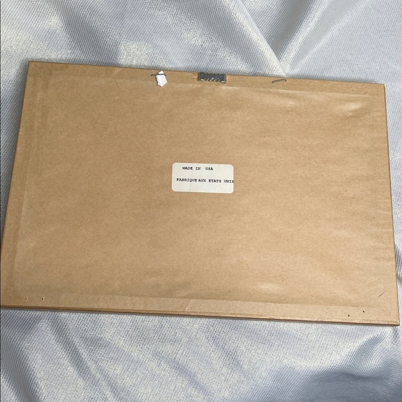 Vintage 90s Folk Art Style Cat Art Print I Love Cats Tan Brown Real Wood Frame - Picture 4 of 6